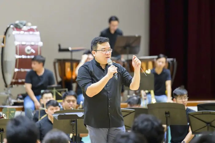 A VENTUS sectional clinic for junior college band students