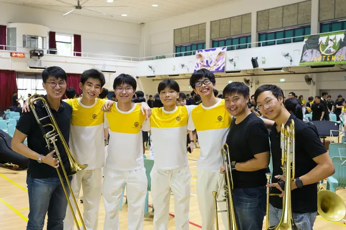 VENTUS musicians with junior college band students at the JC Band Exchange 2025