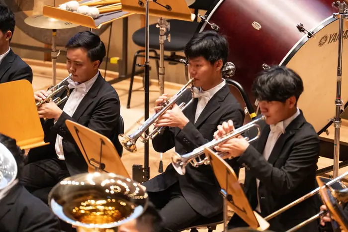 Trumpet and euphonium players of VENTUS at SIBF 2024